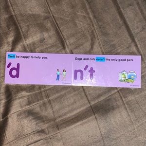 Brand new in the package reading cards for kids